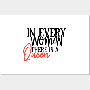 In Every Woman There Is A Queen | Women Empowerment Shirt | Feminist Tee | Human Rights Shirt | Rights Shirt For Women Posters and Art